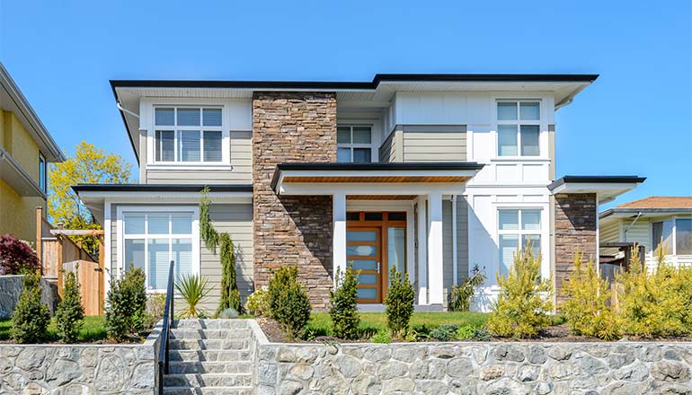 Single home at highway