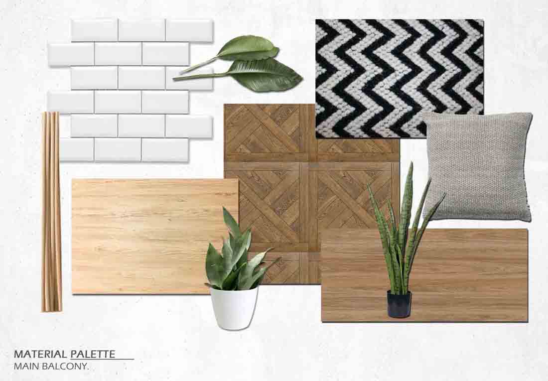 5-Rm HDB Balcony – material