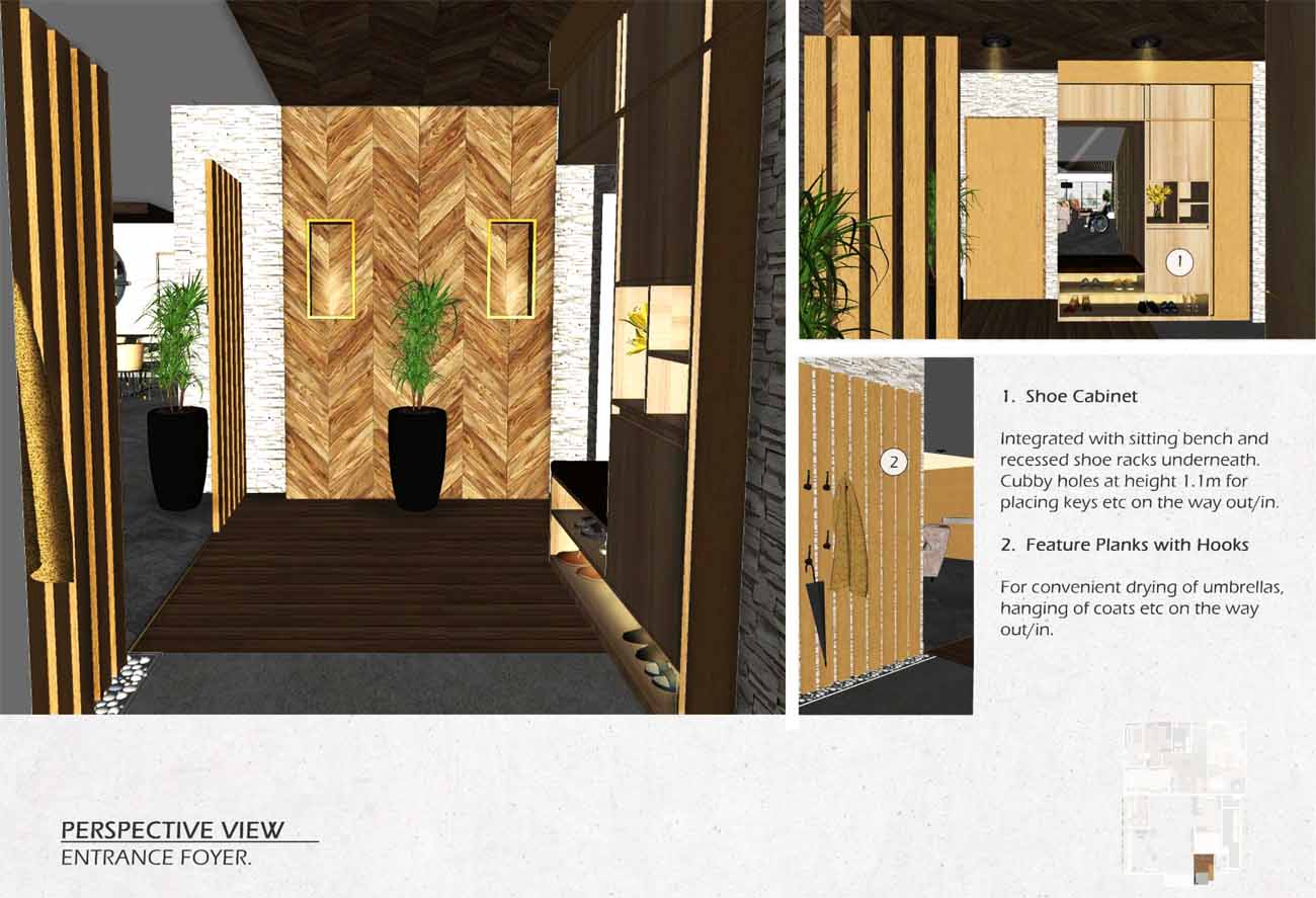 5-Rm HDB Entrance Foyer