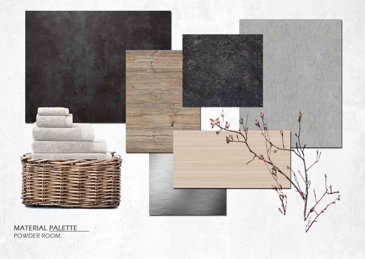 5-Rm HDB Powder Room – material