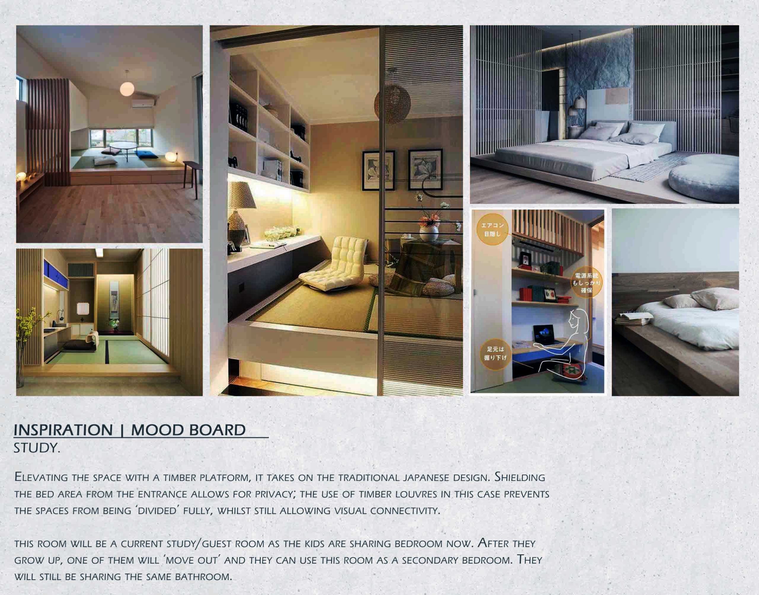 5-Rm HDB Study/Guest Bedroom – mood board