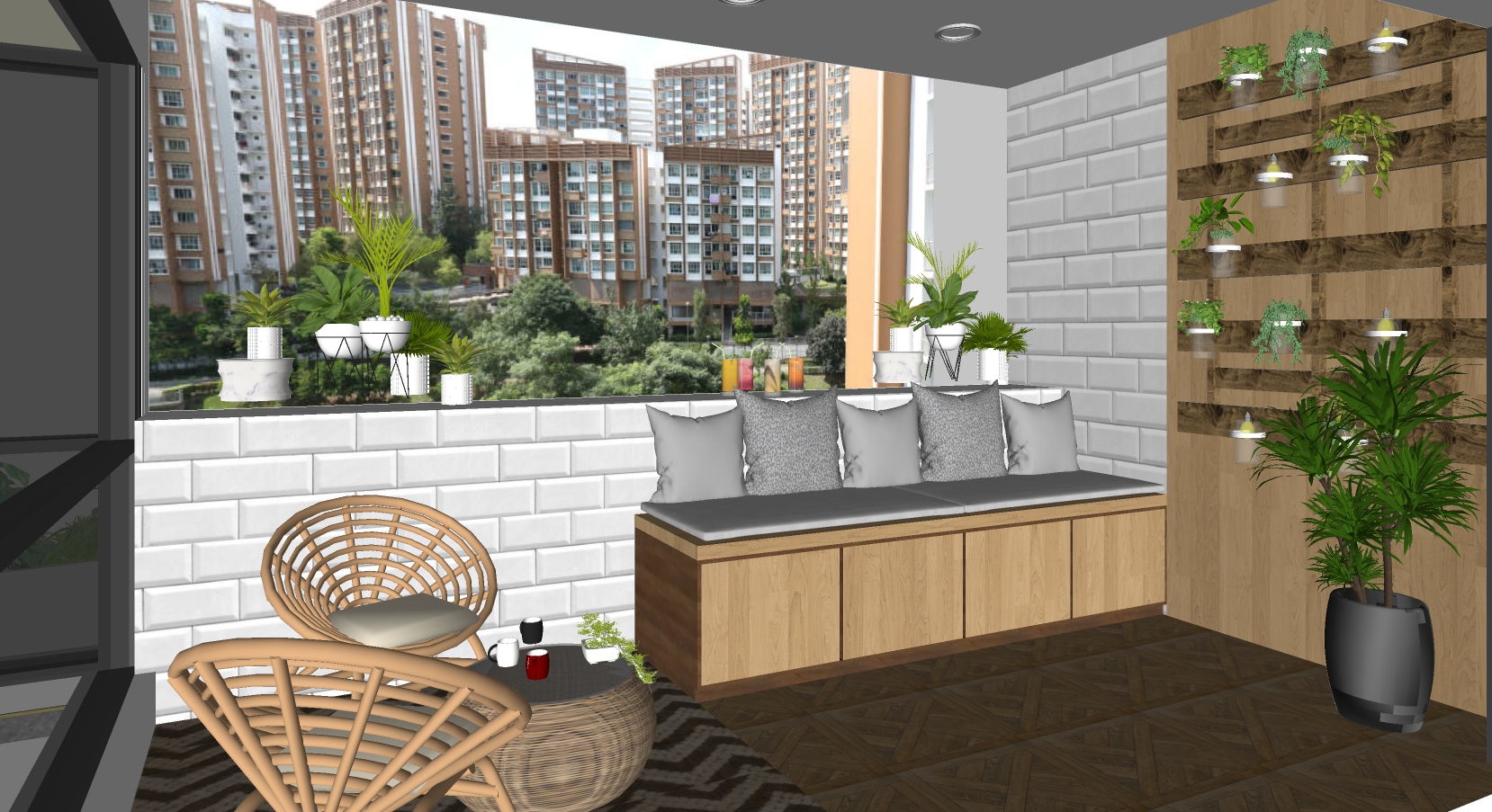 5-Rm HDB Balcony Area